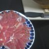 IMG 0037 100x100 - カンパチのアラの塩焼きと豚ハツ焼きにアボガドの刺身を山葵醤油で