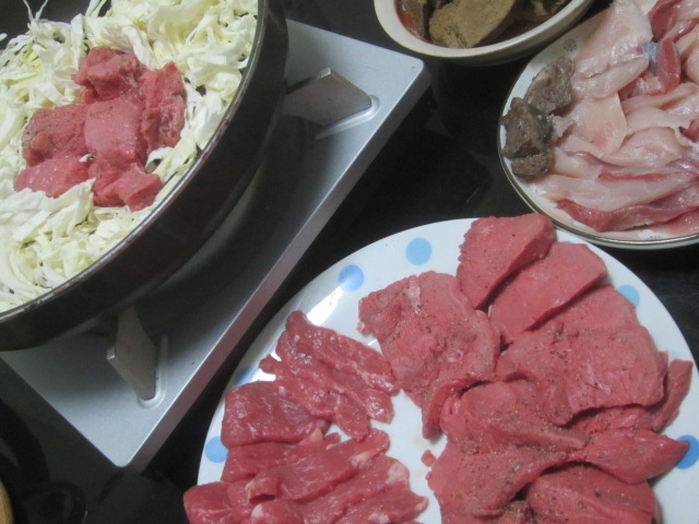 IMG 0005 - 北海道ラムとオージー牛モモ肉でのキャベツ焼肉