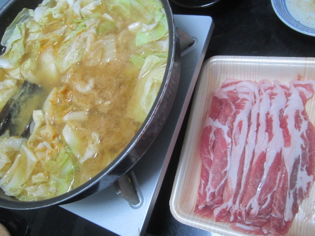 IMG 0301 - ネギ焼きジンギスカンと豚しゃぶキャベツ鍋