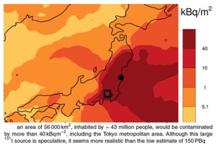 外国から見た日本の汚染状況マップ