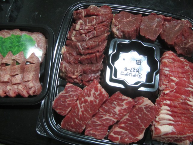 IMG 0073 640x480 - 3000円の焼肉セットをなる肉の盛り合わせを購入してみた