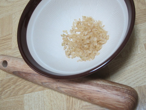 03a97f72 s - 糒の作り方後編 / 一度乾燥させた玄米を食してみました